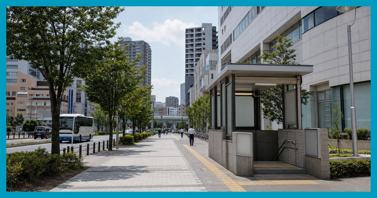 東陽町駅の駅前風景