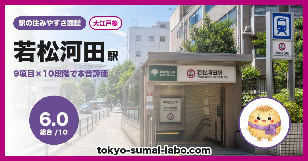若松河田駅の住みやすさアイキャッチ