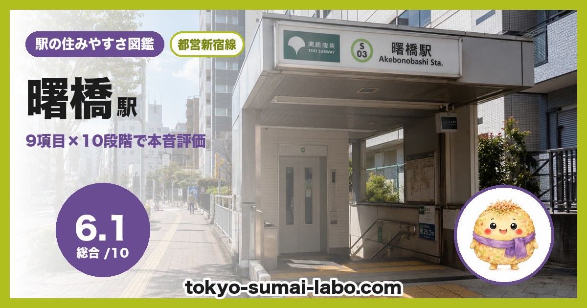 曙橋駅の住みやすさアイキャッチ