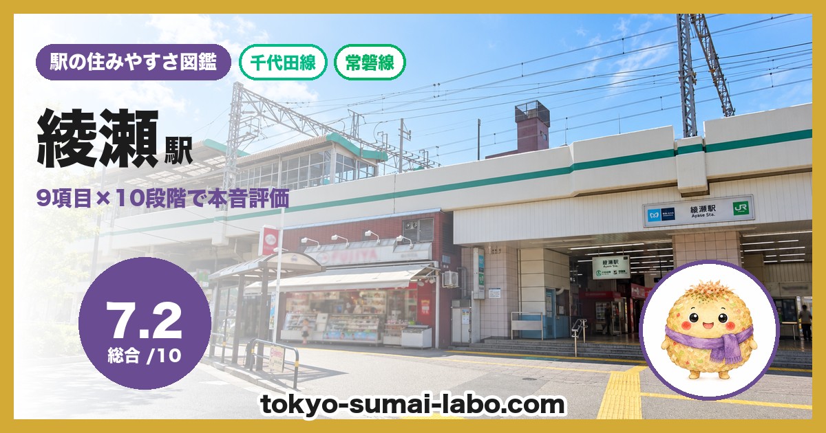 綾瀬駅の住みやすさアイキャッチ