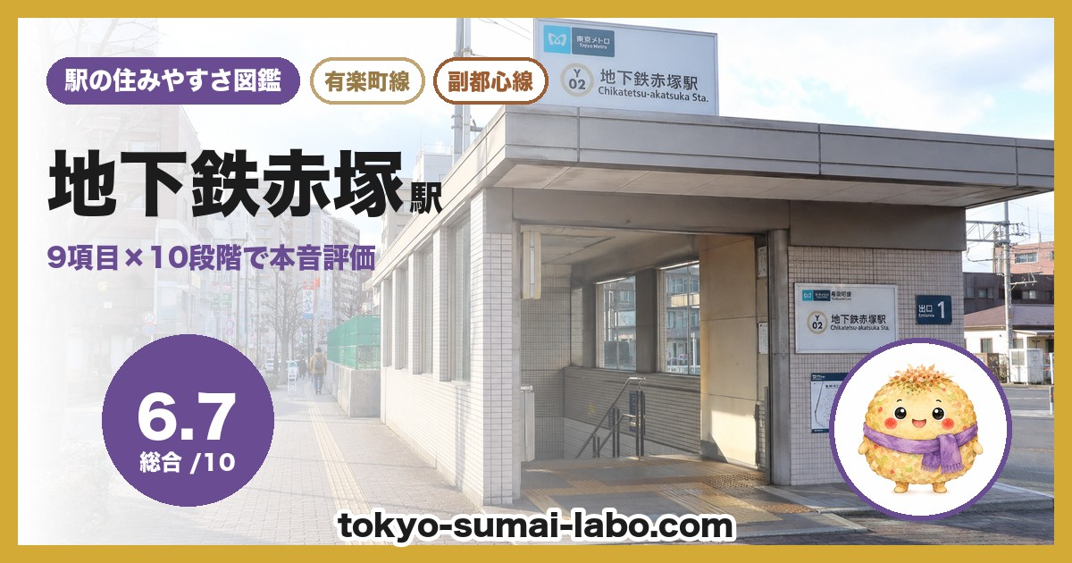 地下鉄赤塚駅の住みやすさアイキャッチ