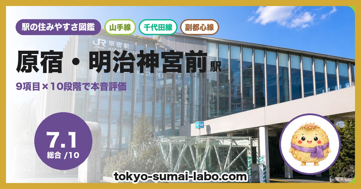 原宿駅の住みやすさアイキャッチ