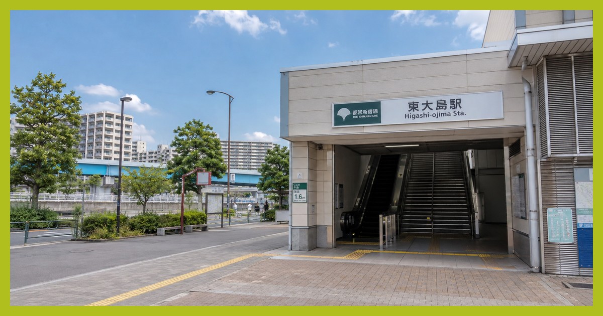 東大島駅の駅前風景
