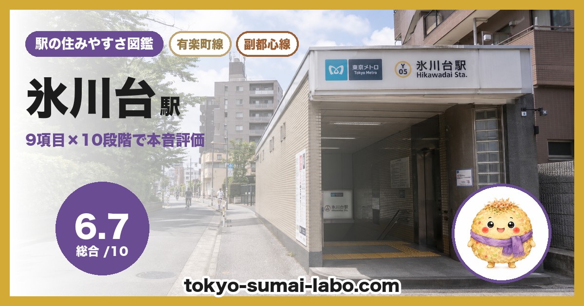 氷川台駅の住みやすさアイキャッチ