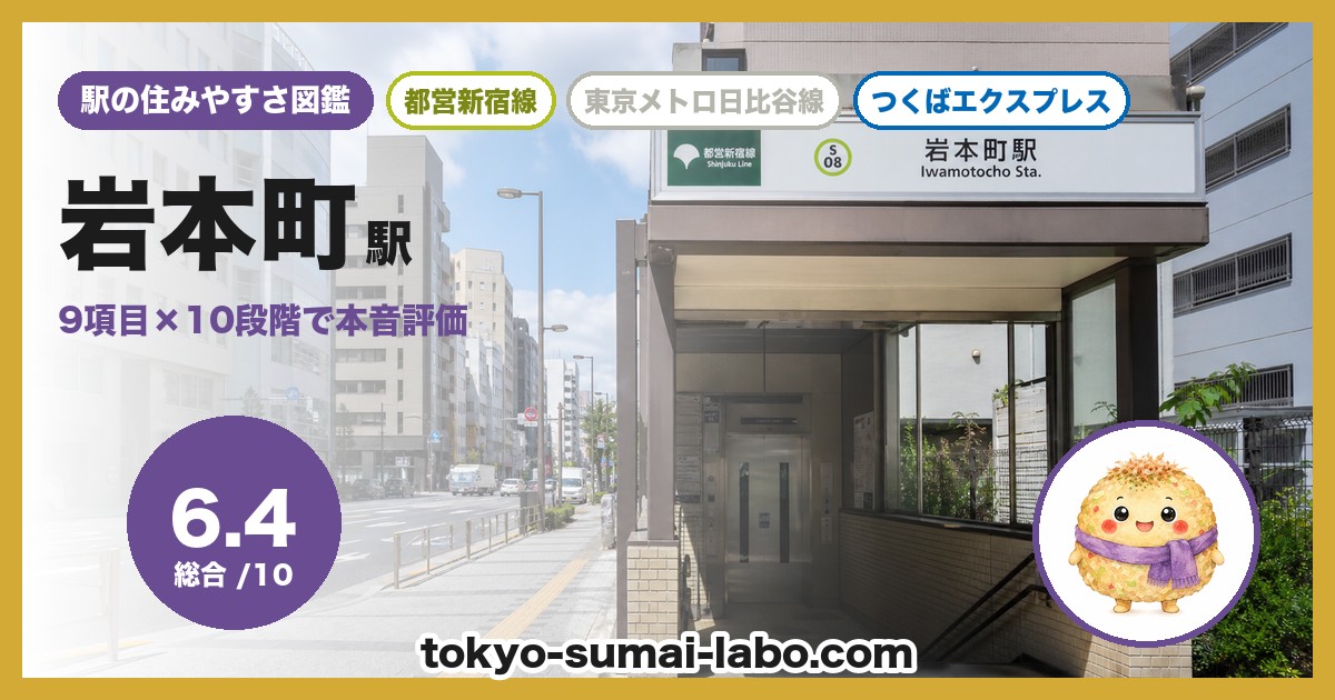 岩本町駅の住みやすさアイキャッチ