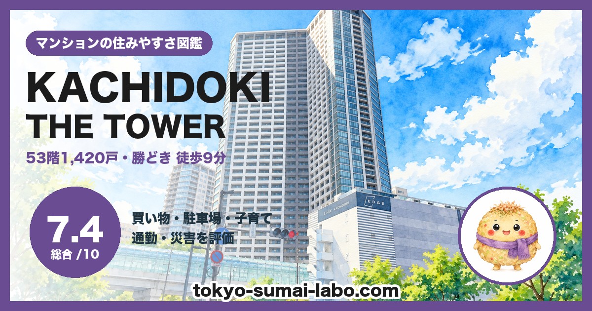 KACHIDOKI THE TOWER(勝どき ザ・タワー)の住みやすさ(総合7.4)