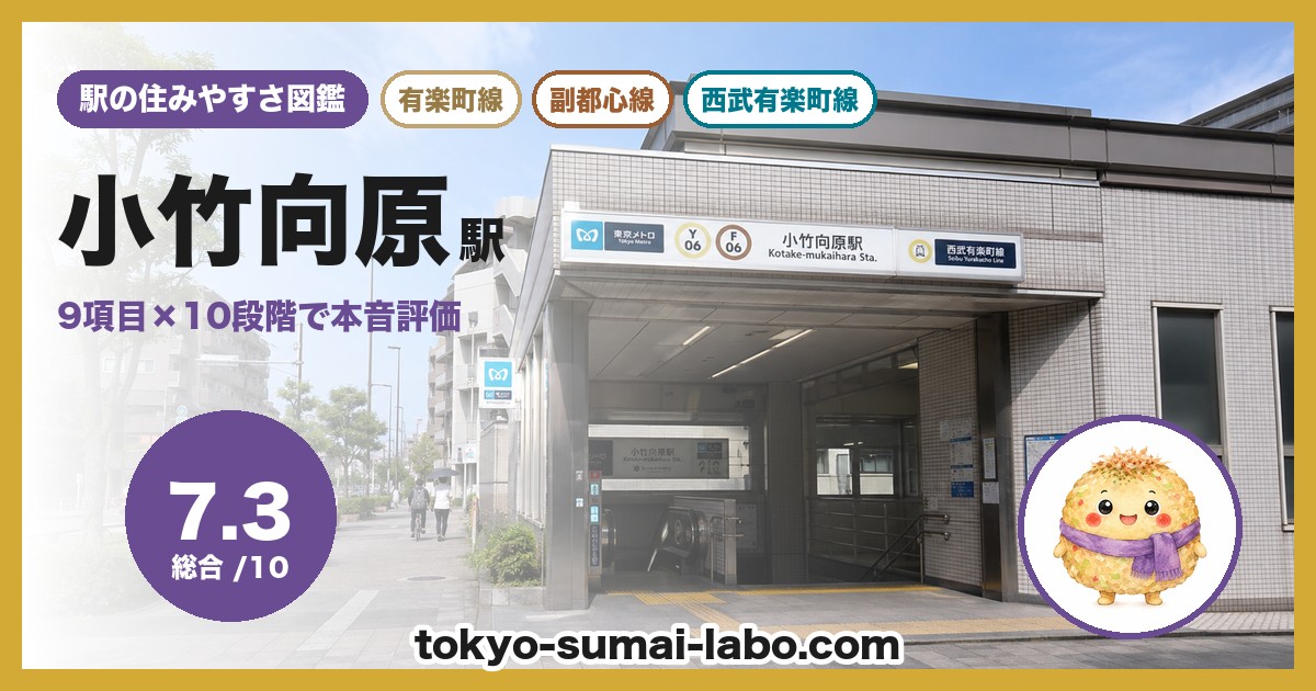 小竹向原駅の住みやすさアイキャッチ