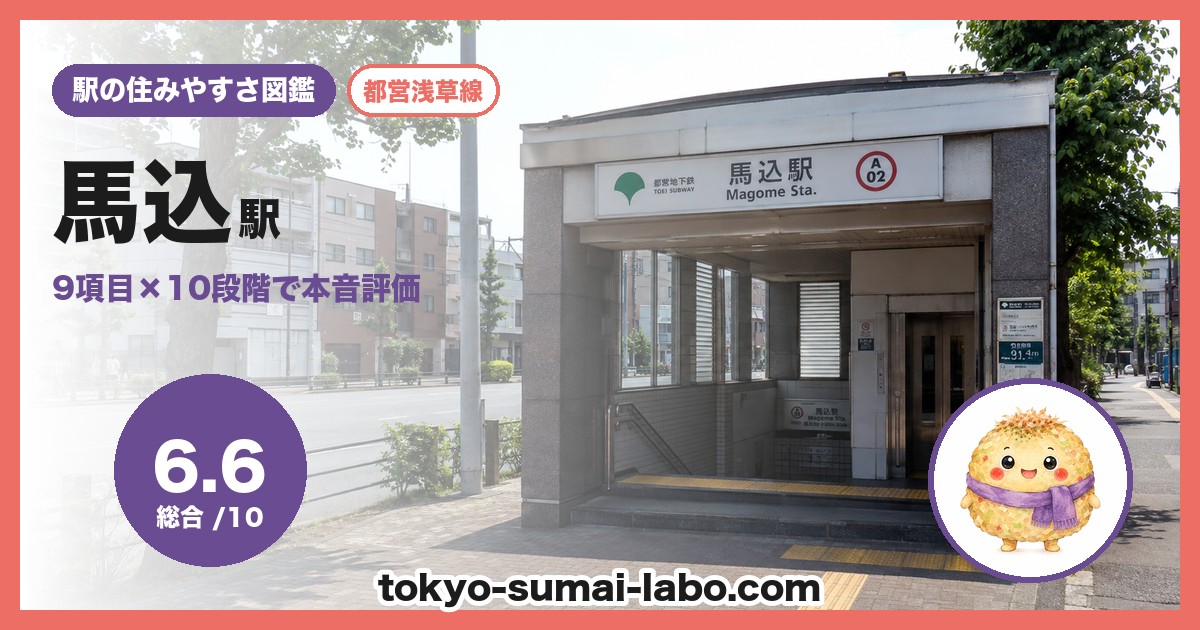 馬込駅の住みやすさアイキャッチ