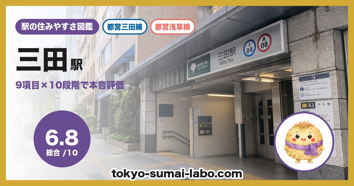三田駅の住みやすさアイキャッチ