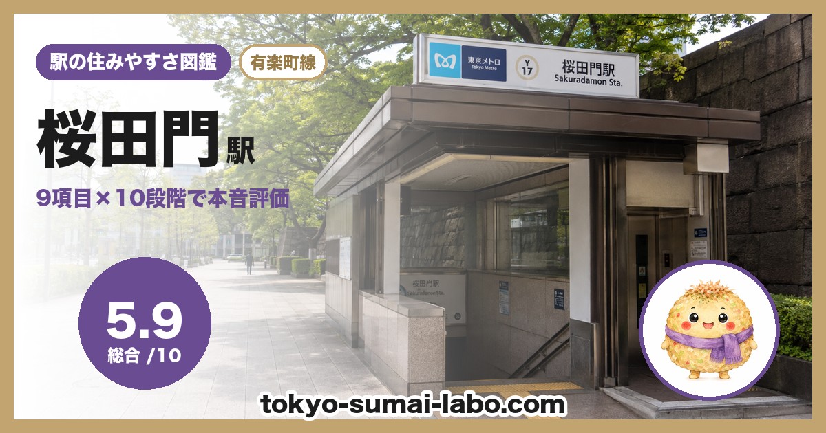 桜田門駅の住みやすさアイキャッチ