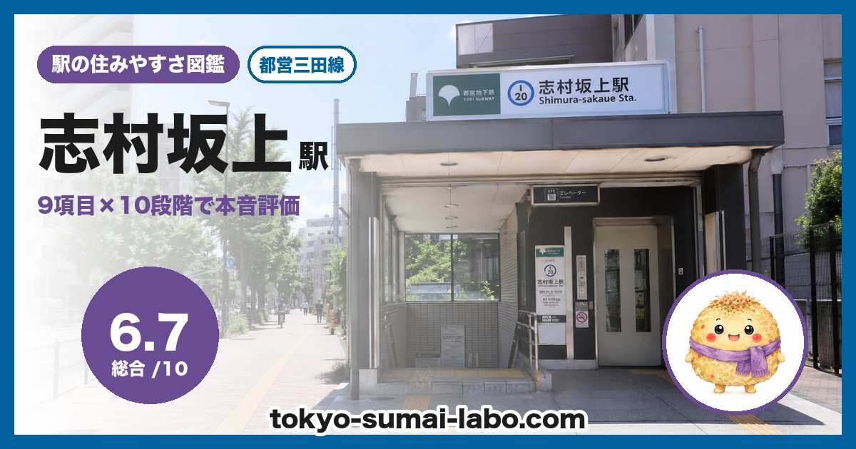 志村坂上駅の住みやすさアイキャッチ