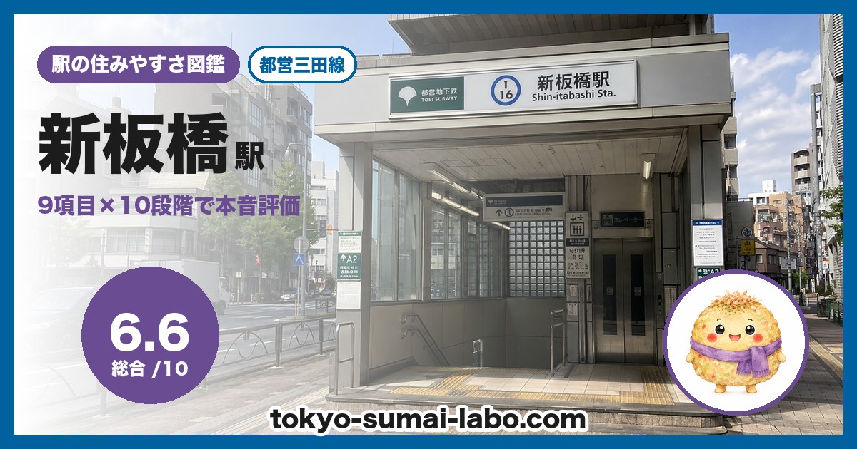 新板橋駅の住みやすさアイキャッチ