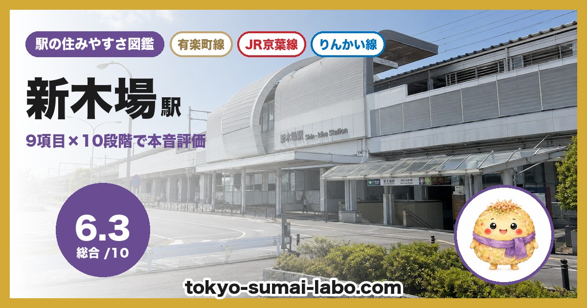 新木場駅の住みやすさアイキャッチ