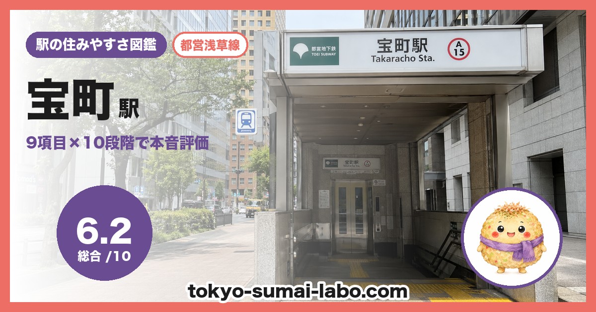 宝町駅の住みやすさアイキャッチ