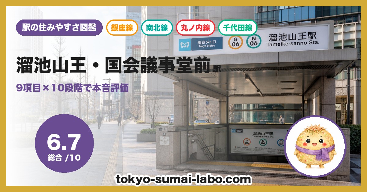 溜池山王駅の住みやすさアイキャッチ