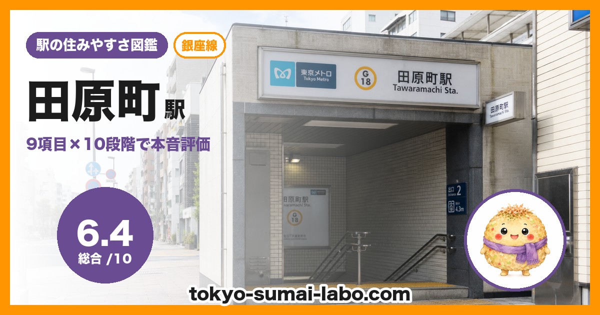 田原町駅の住みやすさアイキャッチ