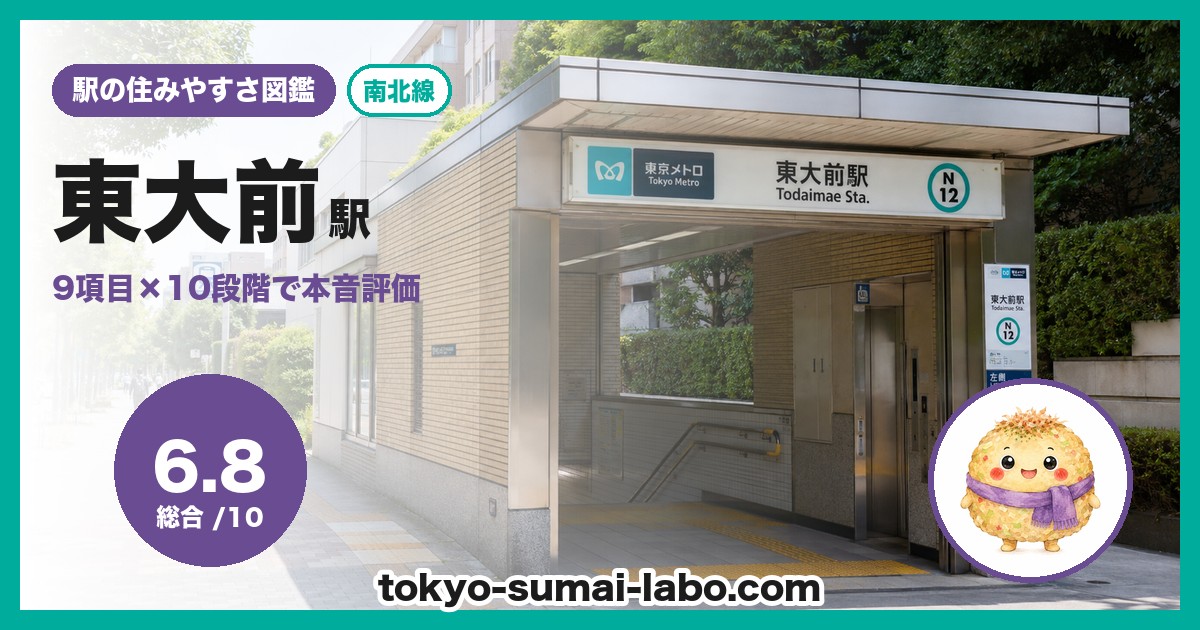 東大前駅の住みやすさアイキャッチ