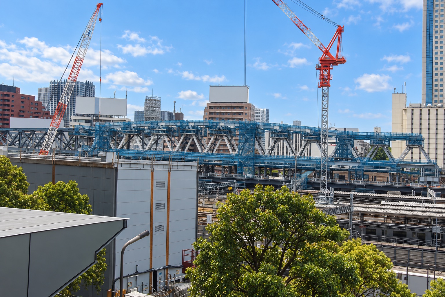 工事中の京急品川駅のイメージ