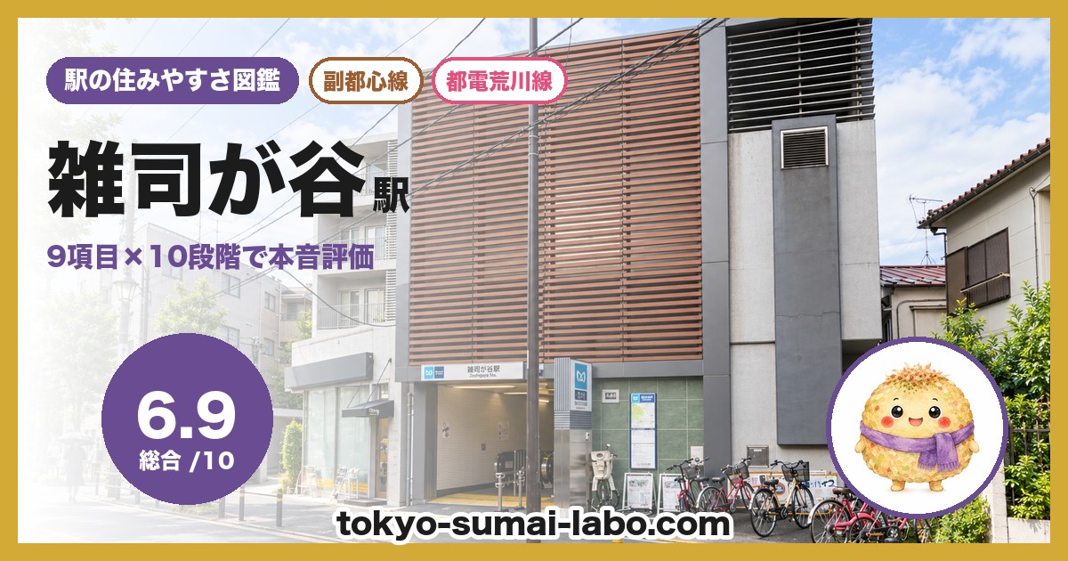 雑司が谷駅の住みやすさアイキャッチ